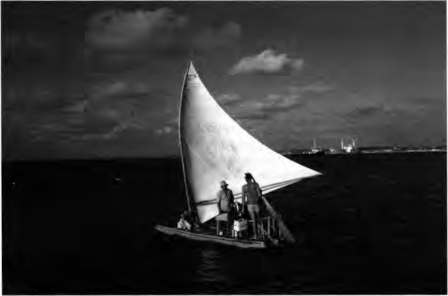 A Jaganda under sail